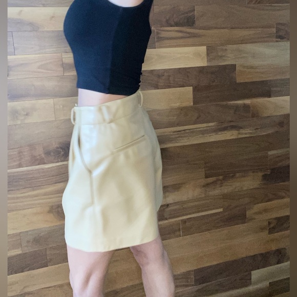 Faux leather shorts- barely worn! - Picture 3 of 6